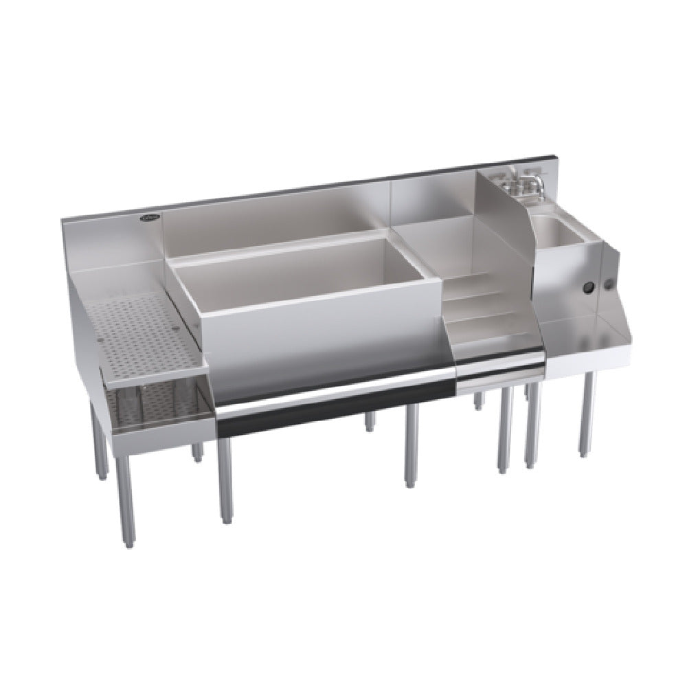 Krowne KR24-W66C-10 Royal Series Underbar Ice Bin/Cocktail Station With Blender