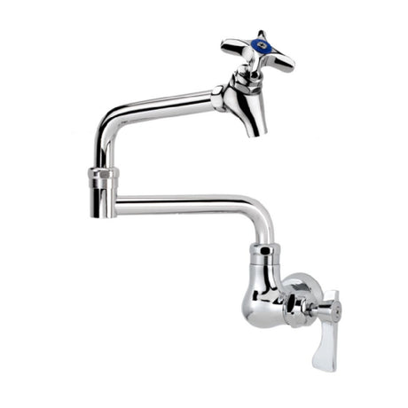 Krowne 16-179L Krowne Royal Series Pot Filler Faucet Single Wall Mount 12" Jointed Spout With Shut-off Valve