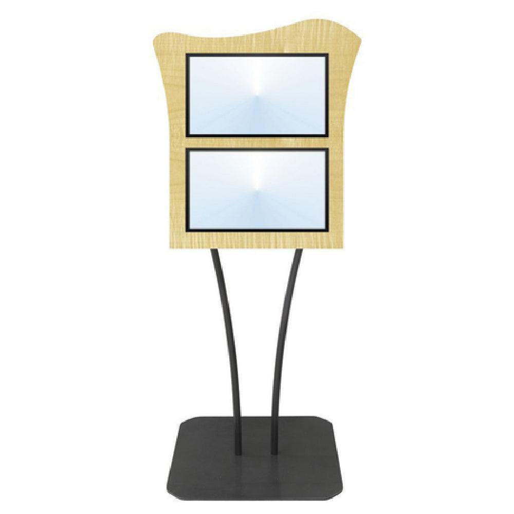 Hubert 95801 - Menu Board, 2-pocket, Floor Stand