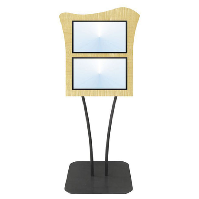 Hubert 95801 - Menu Board, 2-pocket, Floor Stand
