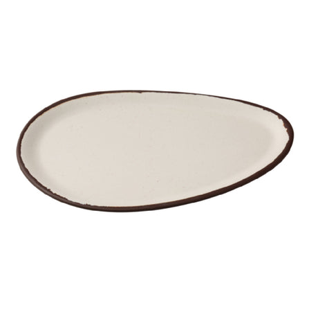 Yanco NA-214 Nature Art Dinner Plate 14"W X 9-3/4"D X 1"H Oval