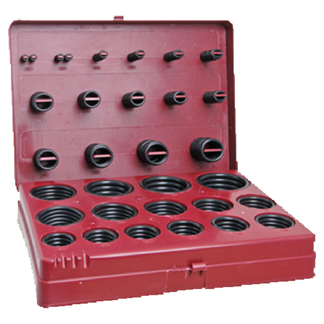 Franklin Machine Products 142-1124 O -Ring Kit Large Contains 380 O-rings Packed In A Divider Case With Sizing Guide