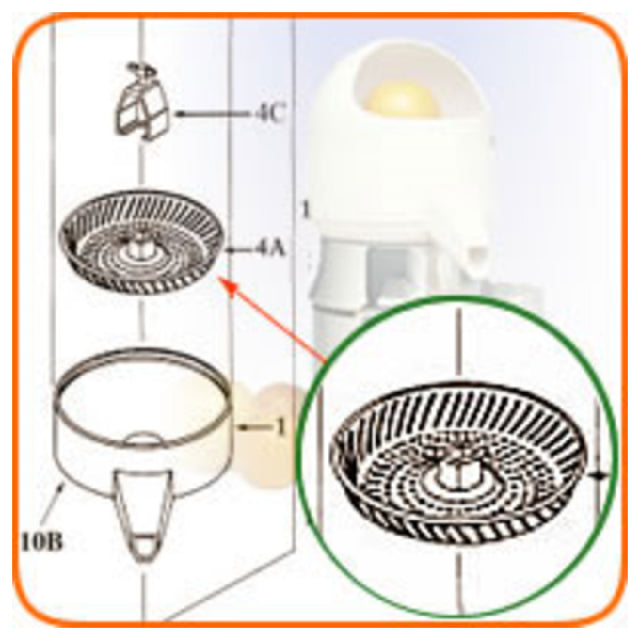 Sunkist 04A Strainer (for #8 Juicer)