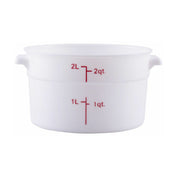 Hubert 29A-039 - Kratos® Food Storage Container, 8.18"W X 8.18"D X 4.18"H, Round