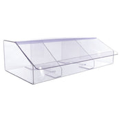 Hubert 91113 - Bulk Food Bin, 3-section, 30" X 15-3/4" X 8-1/2"H