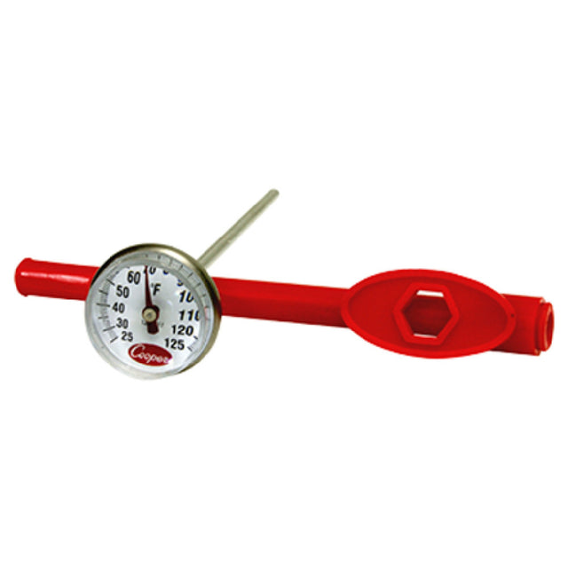 Cooper Atkins 1236-17-1 Pocket Test Thermometer Dial Type With 5" Stem Temperature Range 25° To 125°F