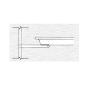 Continental Refrigerator 55-1508A Pan Slide Assembly Full Section Chrome Plated Wire For 18 X 26 Pans On 2" Centers