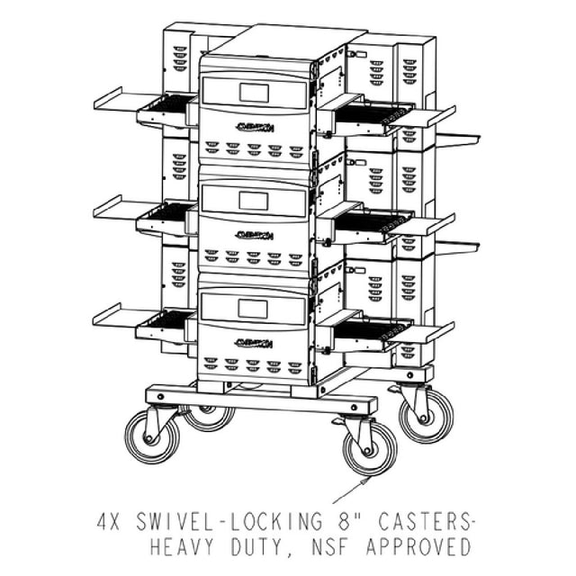 Ovention OVNTN-STK-15 - Stacking Kit For Any Combination Of (3) S1200 Or C1400, Includes Cart