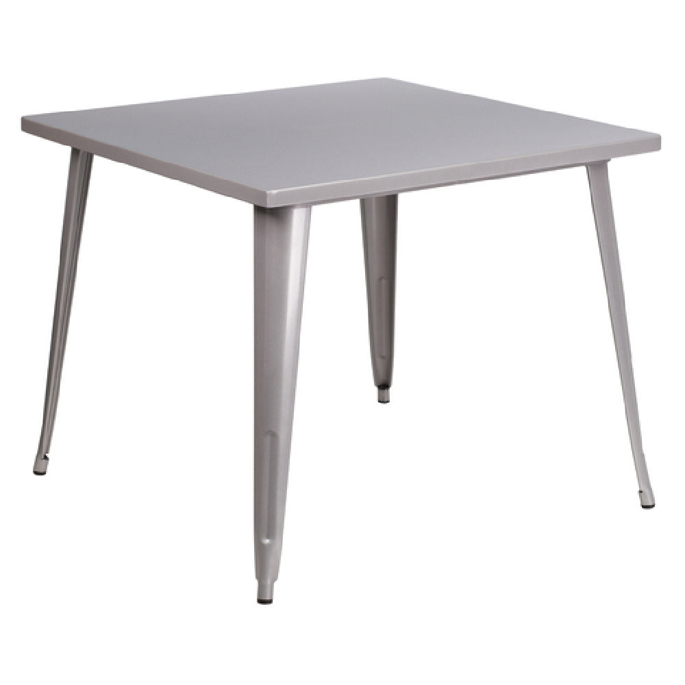 Flash Furniture CH-51050-29-SIL-GG Table 35-1/2"W X 35-1/2"D X 29-3/4"H Dining Height