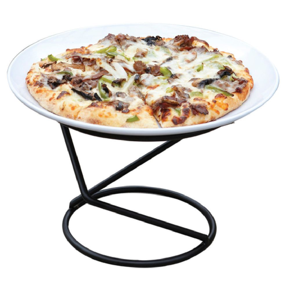 GET Enterprises IR-512-BK Specialty Reversible Stand 9" Top Dia. X 7" Bottom Dia. X 7"H For Round Bowl Or Plate