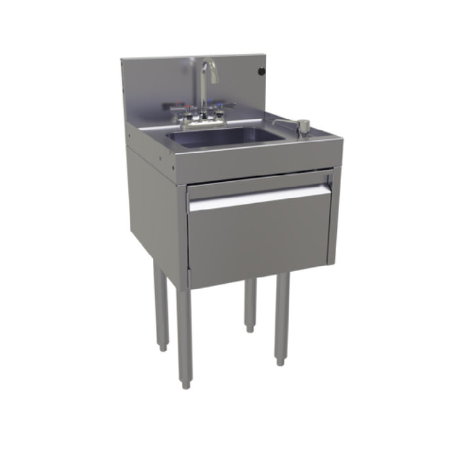 Glastender DHSA-18 Deluxe Underbar Hand Sink Unit Free Standing 18"W X 19"D