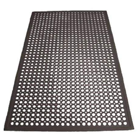 Winco RBM-35K Floor Mat 3' X 5' X 1/2" Thick Anti-slip