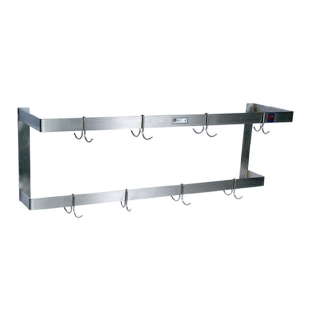 John Boos PRW21A Pot Rack Wall Mount Double Bar