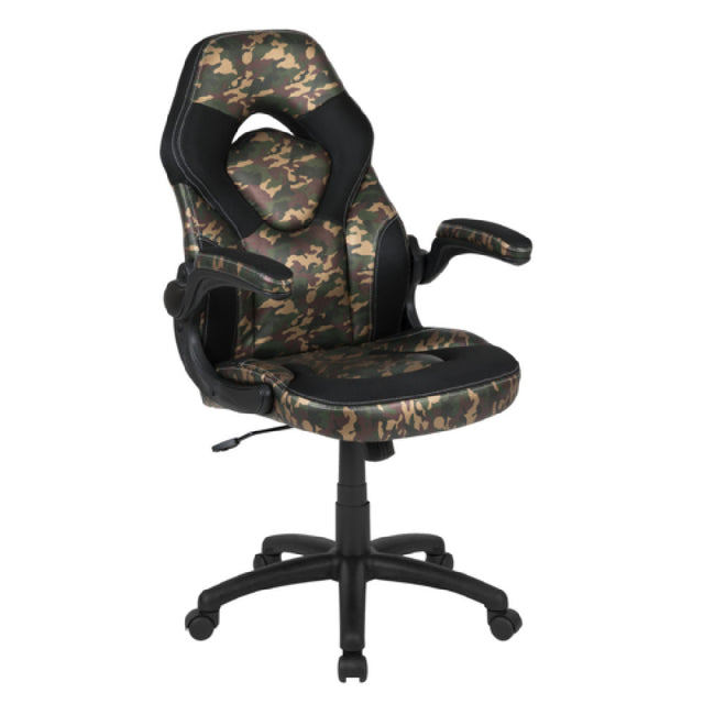 Flash Furniture CH-00095-CAM-GG X10 Gaming Chair 250 Lb. Weight Capacity LeatherSoft Upholstery With Mesh Inserts