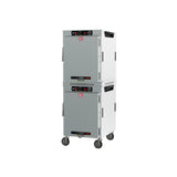 Metro HBCW16-AS-MA HotBlox™ Insulated Holding Cabinet Wide (16) Pan Stacked Dual Cavity Mobile