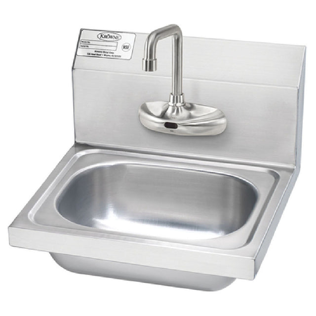 Krowne HS-67 Hand Sink Wall Mount 12-1/2"W X 9-3/4"D X 5-5/8" Deep Bowl