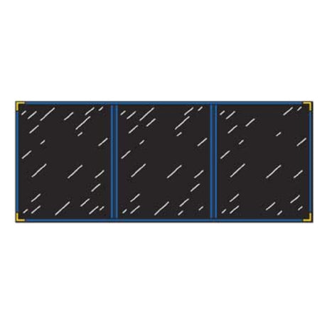 Menu Solutions RS130BA Menu Cover Holds 4-1/4" X 11" Inserts Triple Panel