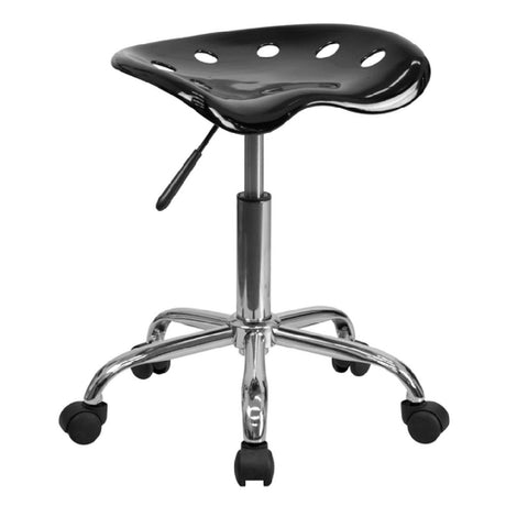 Flash Furniture LF-214A-BLACK-GG Vibrant Stool 20-1/4" To 25-3/4" Adjustable Height