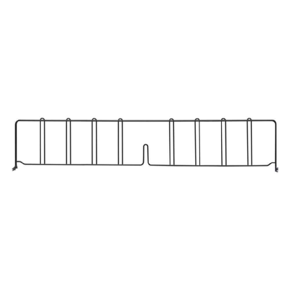 Quantum DIV36BK Wire Shelf Divider 36"D X 8"H Black Epoxy Antimicrobial Finish