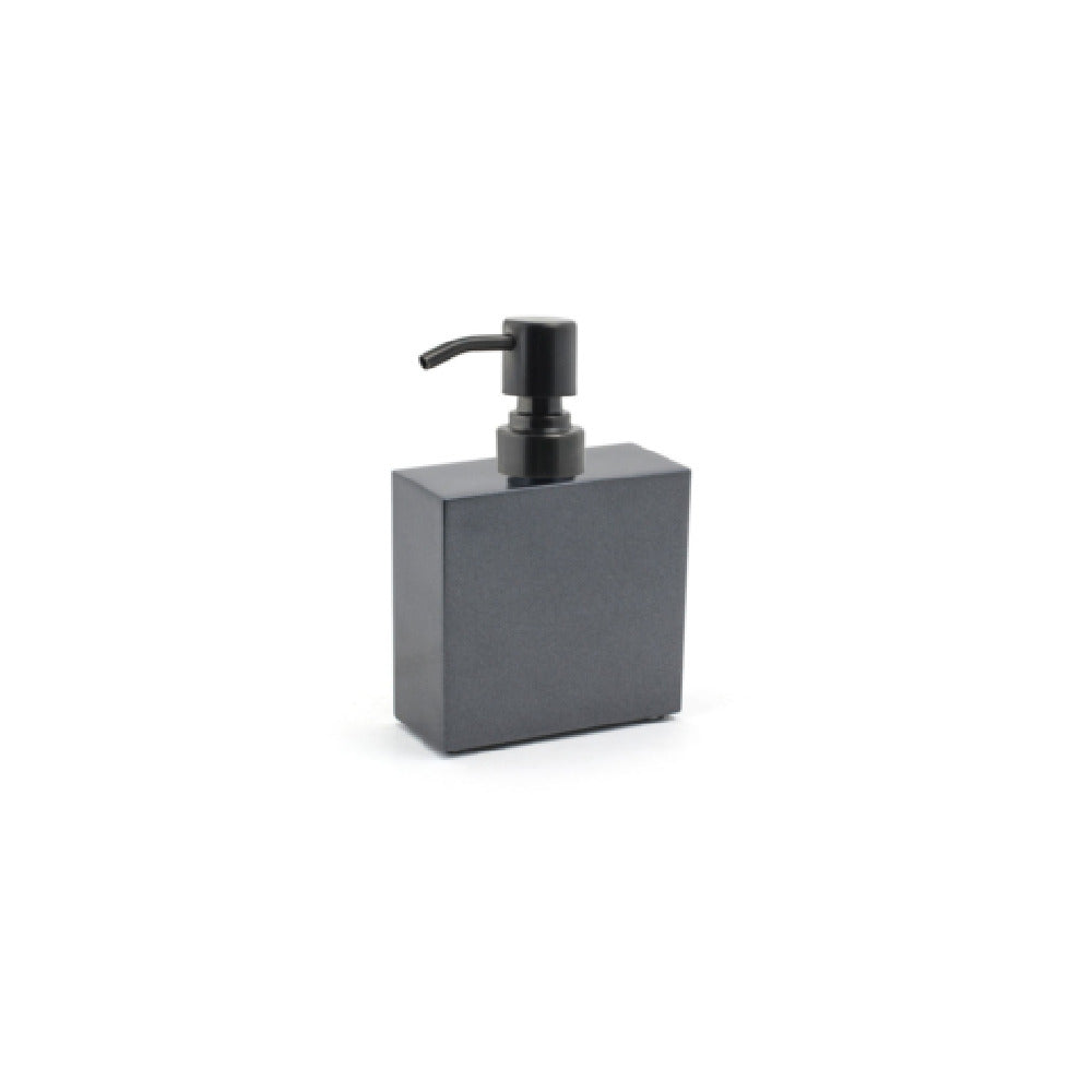 FOH RSP016BKT22 11oz New York Pump Onyx With Matte Black Top Includes One RSP102BKS22 Brushed Stainless Pump Top Matte Black