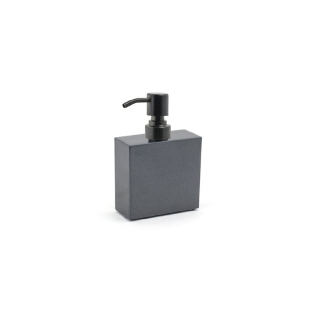 FOH RSP016BKT22 11oz New York Pump Onyx With Matte Black Top Includes One RSP102BKS22 Brushed Stainless Pump Top Matte Black