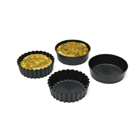 Matfer 345151 Exoglass® Tart Mold 4" Dia. X 1-1/4"H Individual Serving