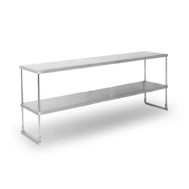 Steel Works Stainless SWDOS-1648 Over Shelf Double Tier 18ga/430 Stainless Steel