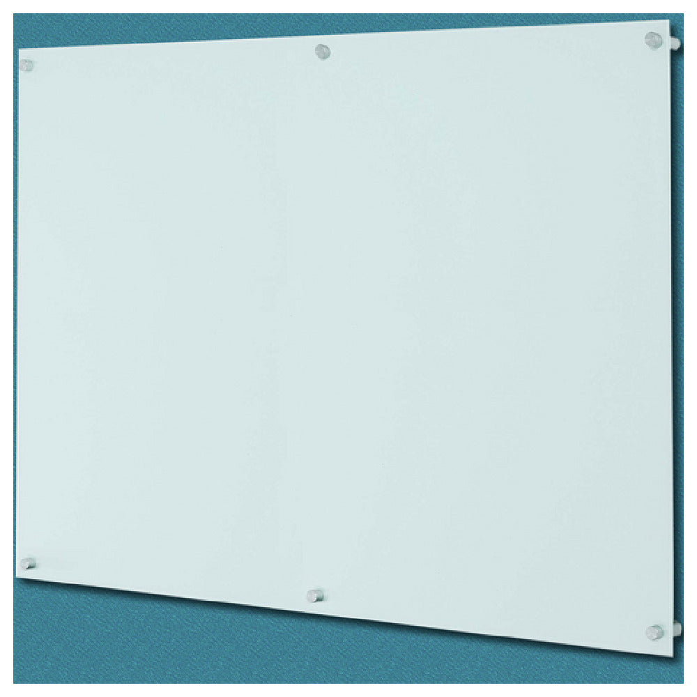 Aarco 6WGBM4860 ClearVision™ Magnetic Glass Markerboard 60"W X 48"H 1/4"(6mm) Low Iron