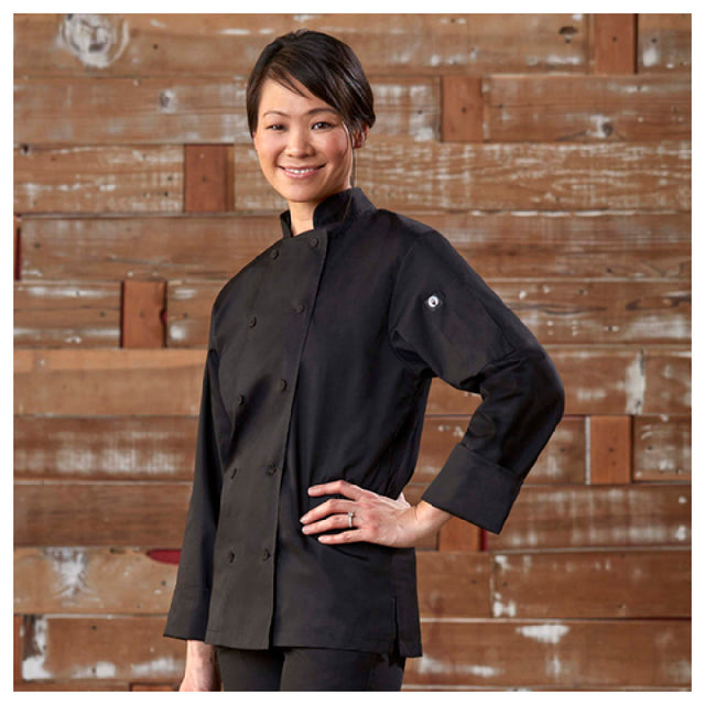 Chef Works LWLJWHTXS Women's Sofia Chef Coat Double-breasted Long Sleeves