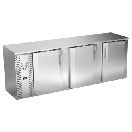 Victory VBBN94HC-S - Back Bar Refrigerator, Two-section, 94"W X 26-1/8"D X 34"H