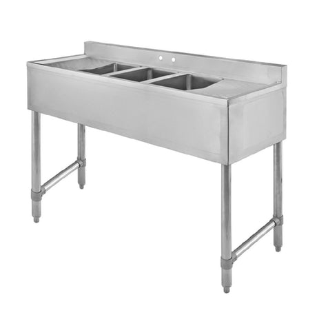 Klinger's Trading DEL32D Deli Sink Three Compartment With Crossbracing