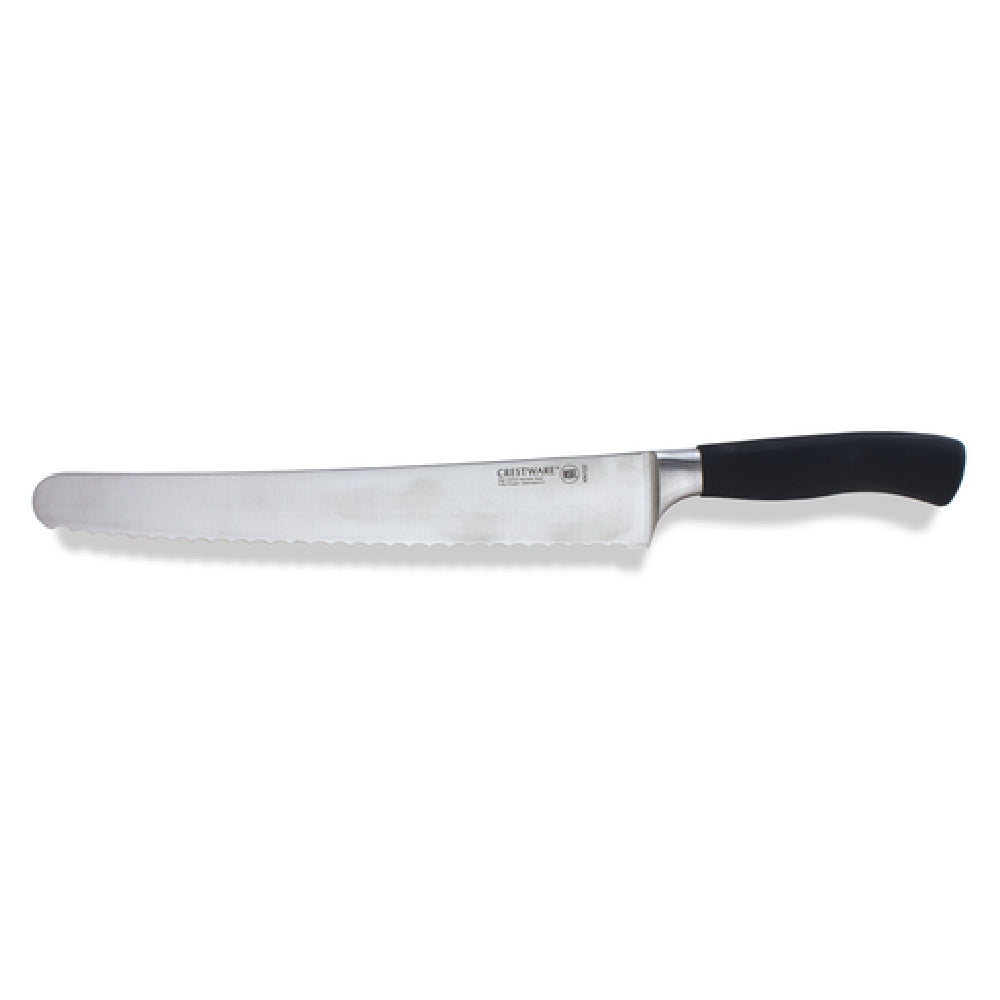 Crestware KN122 Elite Pro Wide Bread Knife 10" Forged