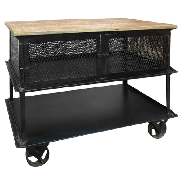 Hubert 59911 - Industrial Cart, 3-shelf, 39" X 15-1/2" X 31-1/2"H