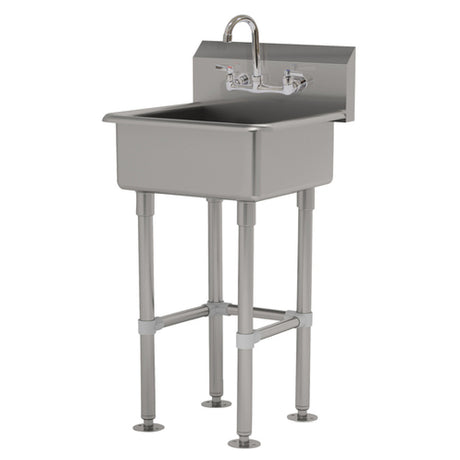 Advance Tabco FC-FM-2721-F Service Sink Splash Mount Faucet Provision With Stainless Steel Legs And Flanged Feet