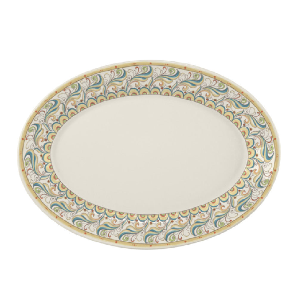 Steelite HL15763912 Rolled Edge Oval Platter 13.375" X 9.25" X 1.5" RE & NR
