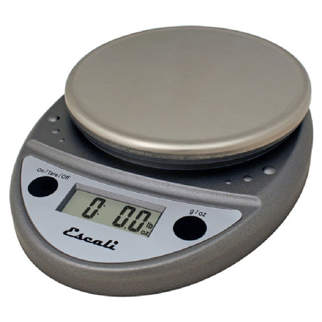 San Jamar SCDGP11M Escali Primo Digital Scale Round 11 Lb. X 0.1 Oz./ 5 Kg X 1 G