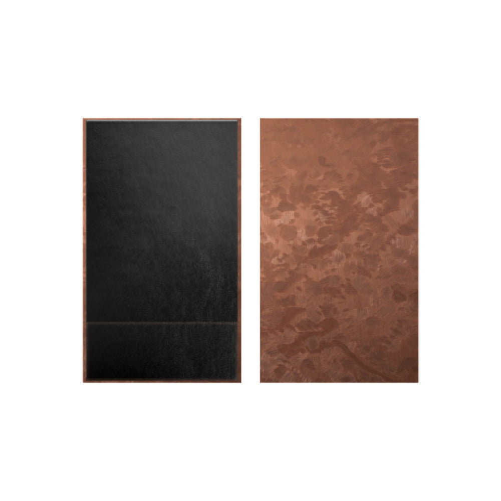 Risch 1000H-MET - Brushed Metallic Faux-leather Single Panel Check Presenter (specify Color)