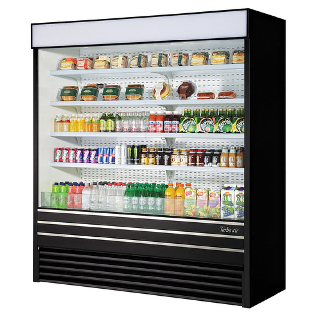 Turbo Air TOM-96EB-N Vertical Air Curtain Open Display Merchandiser 45.2 Cu. Ft. Capacity