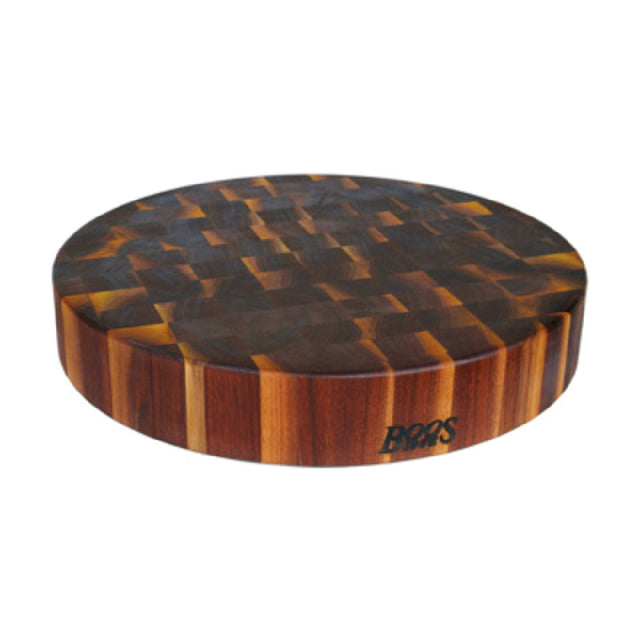 John Boos WAL-CCB183-R Chinese Chopping Block 18" Dia. X 3" Thick End Grain Construction