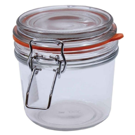 Tablecraft CJS12 Cash & Carry Condiment Jar Set Includes: (4) 12 Oz. Jar With Clip Top Lid