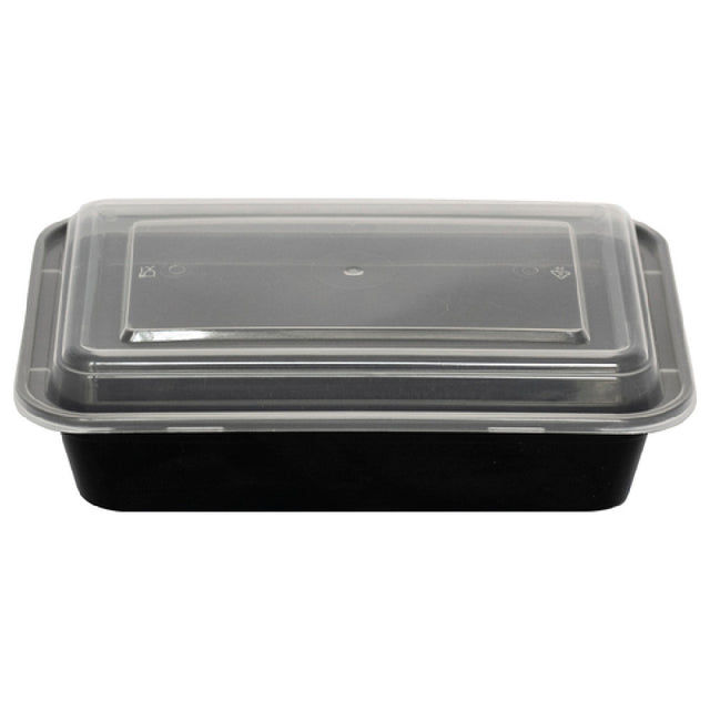 International Tableware TG-PP-84 Container With Clear Lid Plastic Black