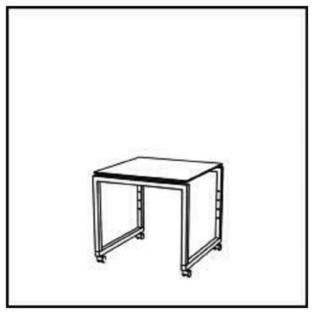 Bauscher Hepp VE-81004 - Venta® Buffet Table, Stage 80 XS, On Castors With Integrated Height Adjustment