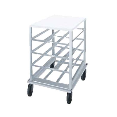 Advance Tabco CRPL10-54 Can Rack Low-profile Mobile Design With Poly Top With Sloped Glides For Automatic Can Retrieval