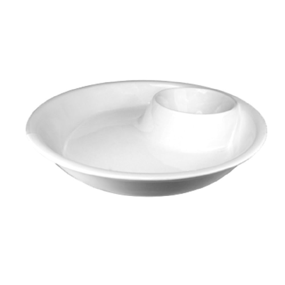 International Tableware FA-441 Serving Plate/Dish 38 Oz. (32 Oz. With 6 Oz. Side Well)