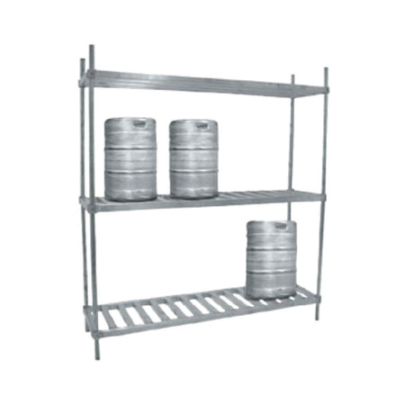 Advance Tabco KR-80-X Special Value Keg Rack 80"W X 20"D X 76"H (3) Shelves