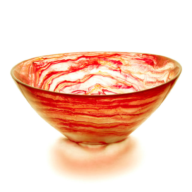 Bon Chef 59024-SCARLET Oval Resin Bowl 14" X 12.5" X 5.5" 6.375 Qt. Capacity