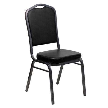 Flash Furniture FD-C01-SILVERVEIN-BK-VY-GG Hercules Series Stacking Banquet Chair