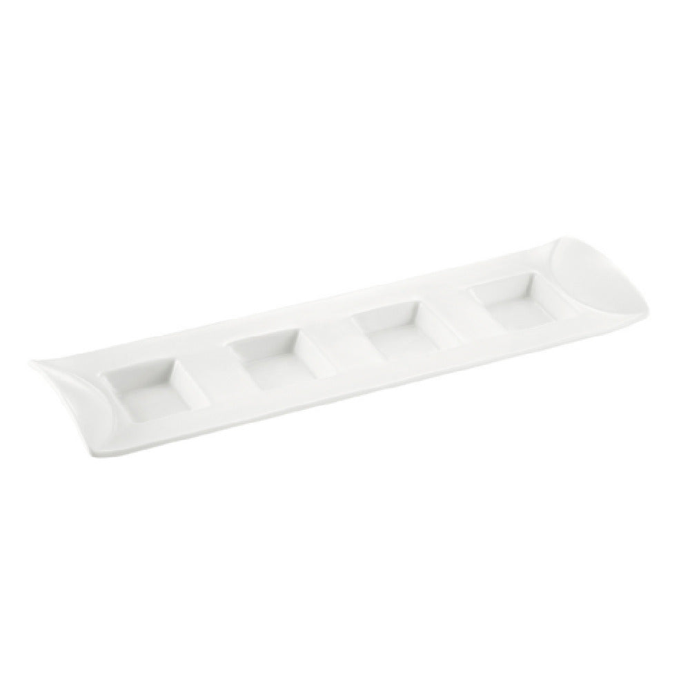 CAC China CN-4T12 CN Compartment Tray 1/2 Oz. Per Compartment 12-7/8"L X 3-7/8"W X 1-1/4"H