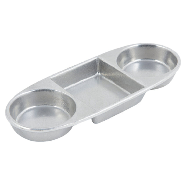 Bon Chef 9052 Sauce/Relish Tray 3-compartment 3-3/4" X 9-1/4"