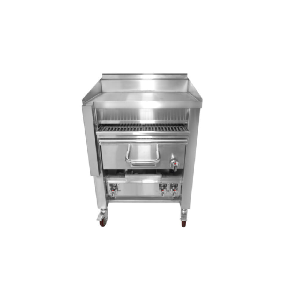 Connerton Cooking A-1F_LP Griddle/Overfire Broiler Combination Floor Model Gas